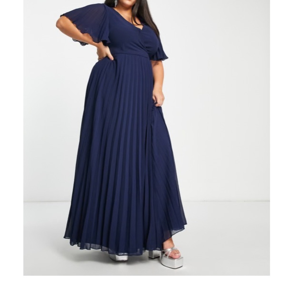 Elegant Navy Blue Maxi Dress